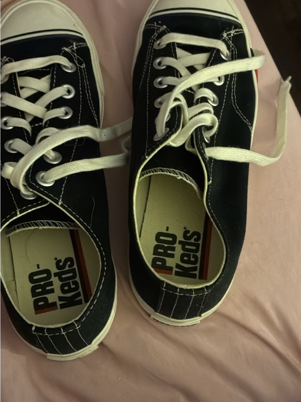 Keds Black Canvas Low-Top Sneakers with White Accents